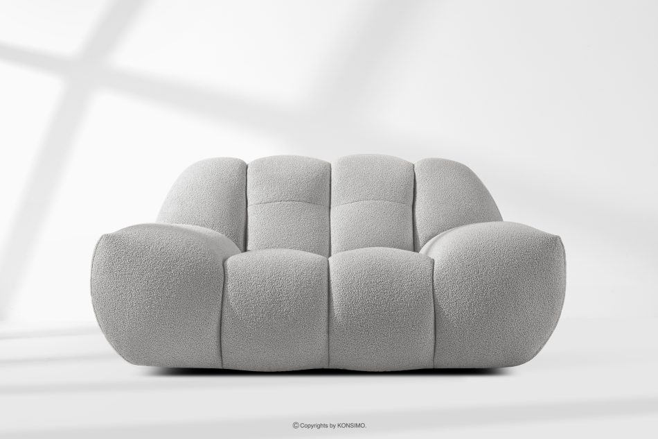 VENA Sessel und Sitzhocker im Japandi-Stil hellgrau hellgrau - Foto 13