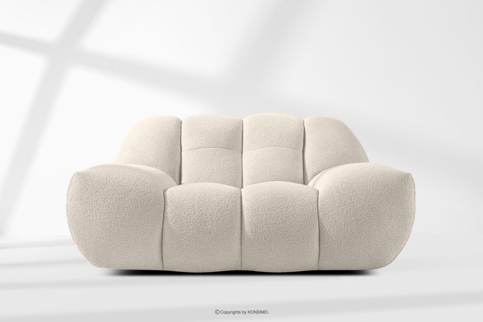 VENA Sessel und Sitzhocker im Japandi-Stil weiß weiß - Foto 13