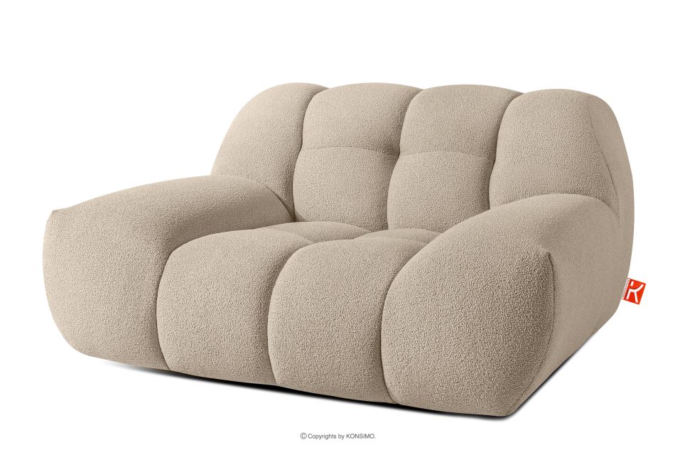 VENA Sessel und Sitzhocker im Japandi-Stil beige beige - Foto 4