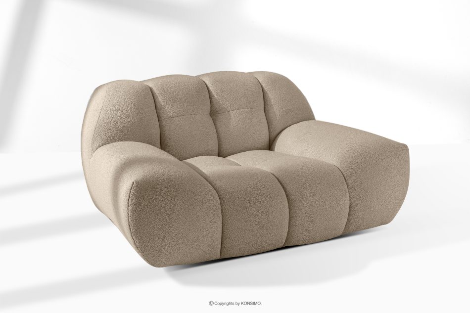 VENA Sessel und Sitzhocker im Japandi-Stil beige beige - Foto 14