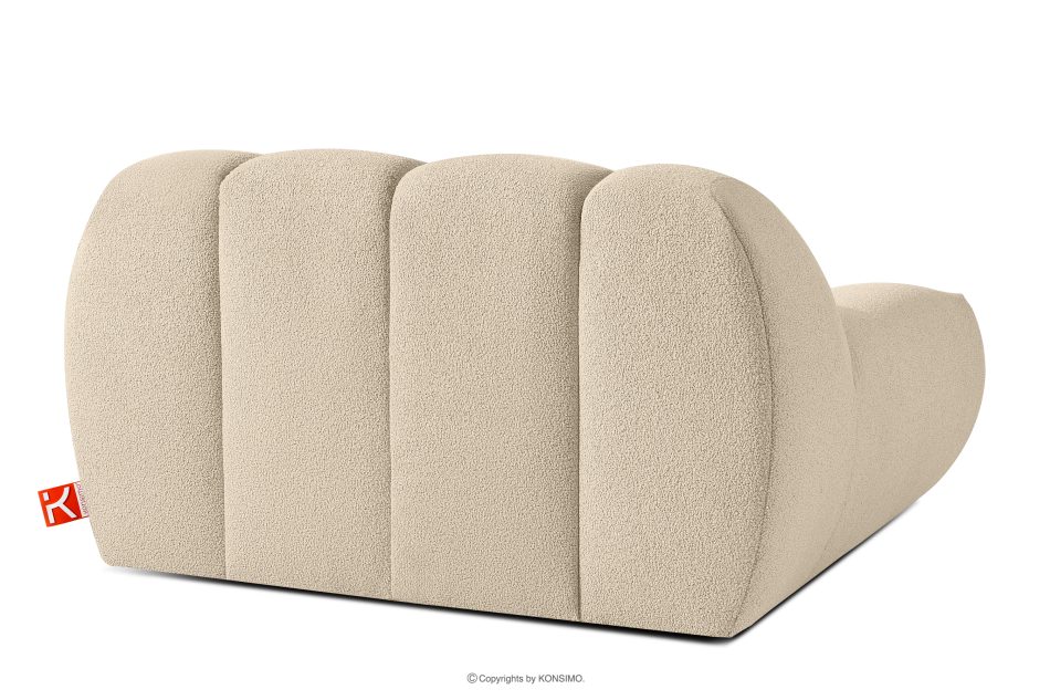 VENA Sessel und Sitzhocker im Japandi-Stil beige hellbeige - Foto 5