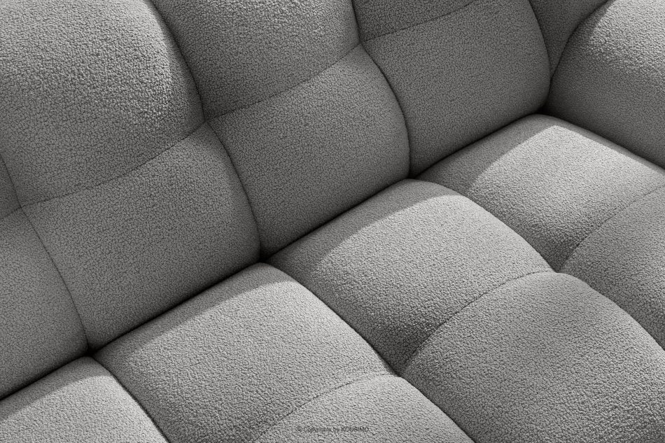 VENA Möbelset aus Sofa Sessel und Sitzhocker im Japandi-Stil hellgrau hellgrau - Foto 7