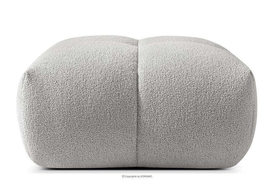 VENA Möbelset aus Sofa Sessel und Sitzhocker im Japandi-Stil hellgrau hellgrau - Foto 14