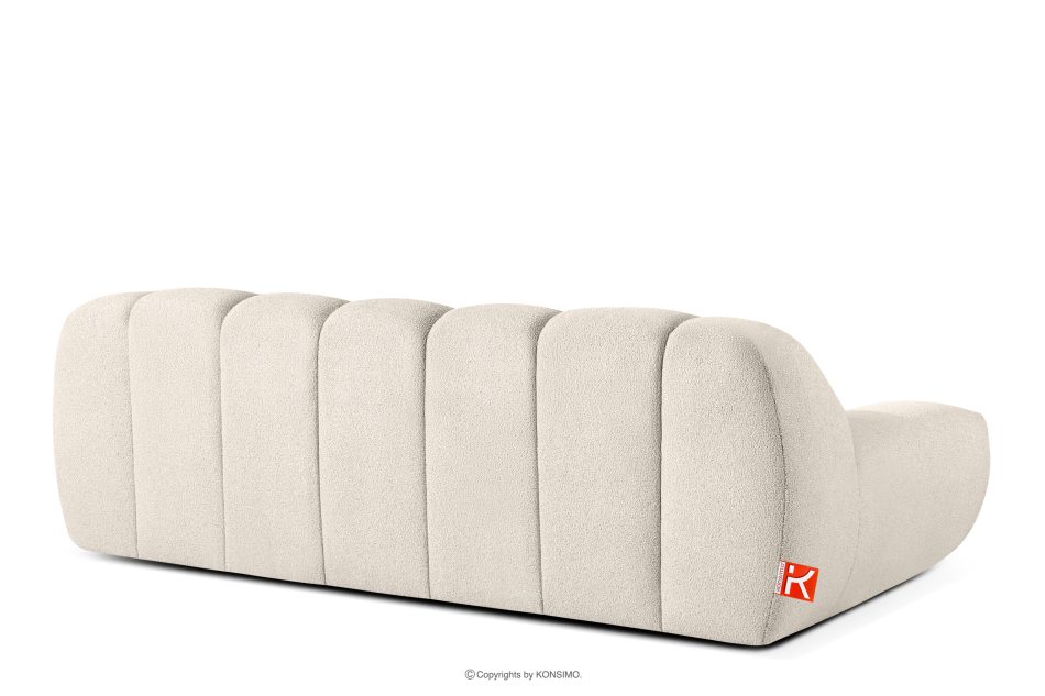 VENA Möbelset: Sofa Sessel und Sitzhocker im Japandi-Stil weiß weiß - Foto 5