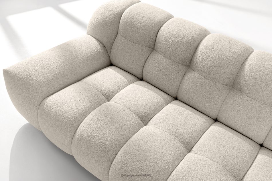 VENA Möbelset: Sofa Sessel und Sitzhocker im Japandi-Stil weiß weiß - Foto 6