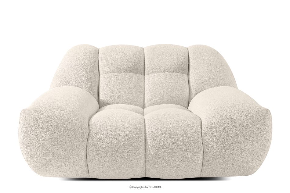 VENA Möbelset: Sofa Sessel und Sitzhocker im Japandi-Stil weiß weiß - Foto 8