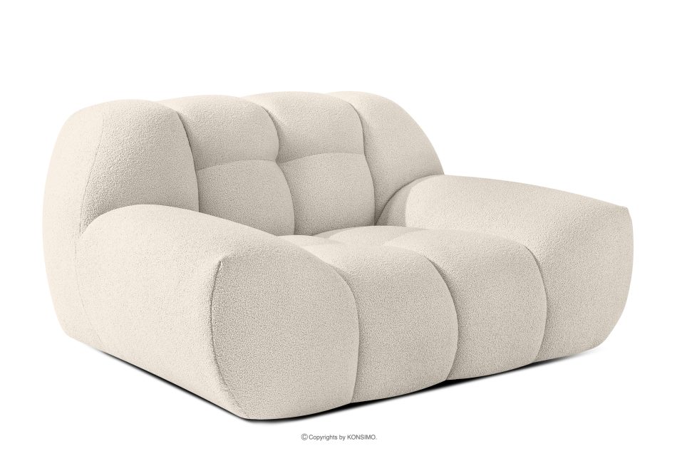 VENA Möbelset: Sofa Sessel und Sitzhocker im Japandi-Stil weiß weiß - Foto 9