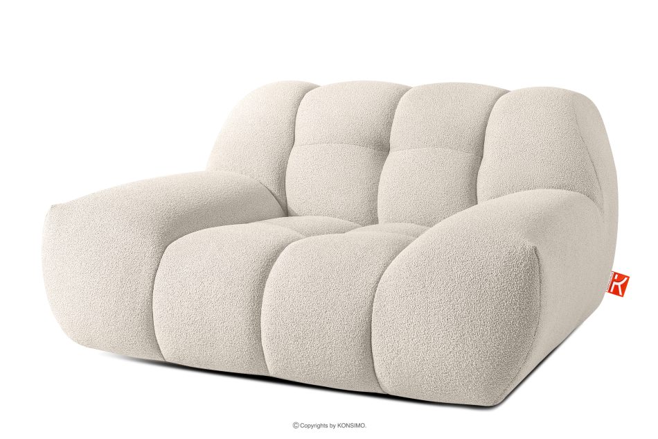 VENA Möbelset: Sofa Sessel und Sitzhocker im Japandi-Stil weiß weiß - Foto 10