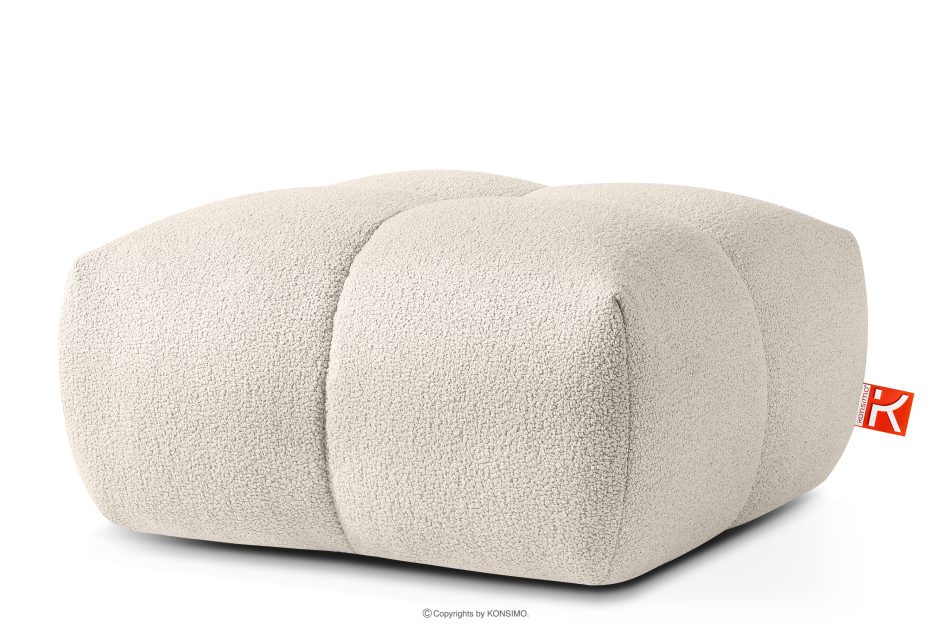 VENA Möbelset: Sofa Sessel und Sitzhocker im Japandi-Stil weiß weiß - Foto 15