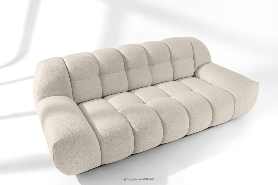 VENA Möbelset: Sofa Sessel und Sitzhocker im Japandi-Stil weiß weiß - Foto 1