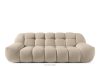 VENA Möbelset aus Sofa Sessel und Sitzhocker im Japandi-Stil beige beige - Foto 3