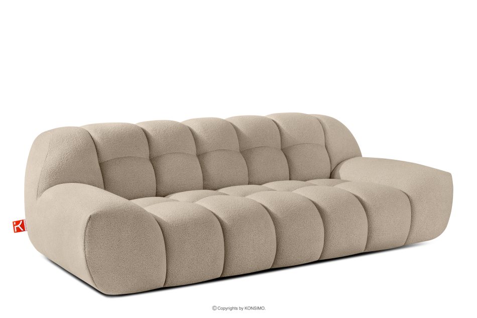 VENA Möbelset aus Sofa Sessel und Sitzhocker im Japandi-Stil beige beige - Foto 4
