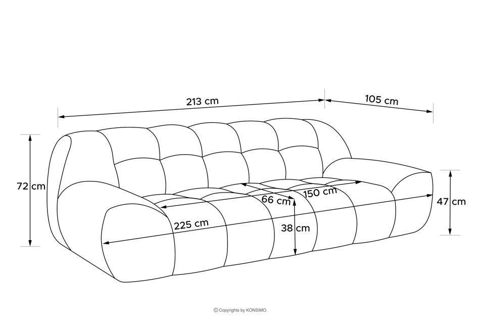 VENA Möbelset aus Sofa Sessel und Sitzhocker im Japandi-Stil hellgrau hellgrau - Foto 18