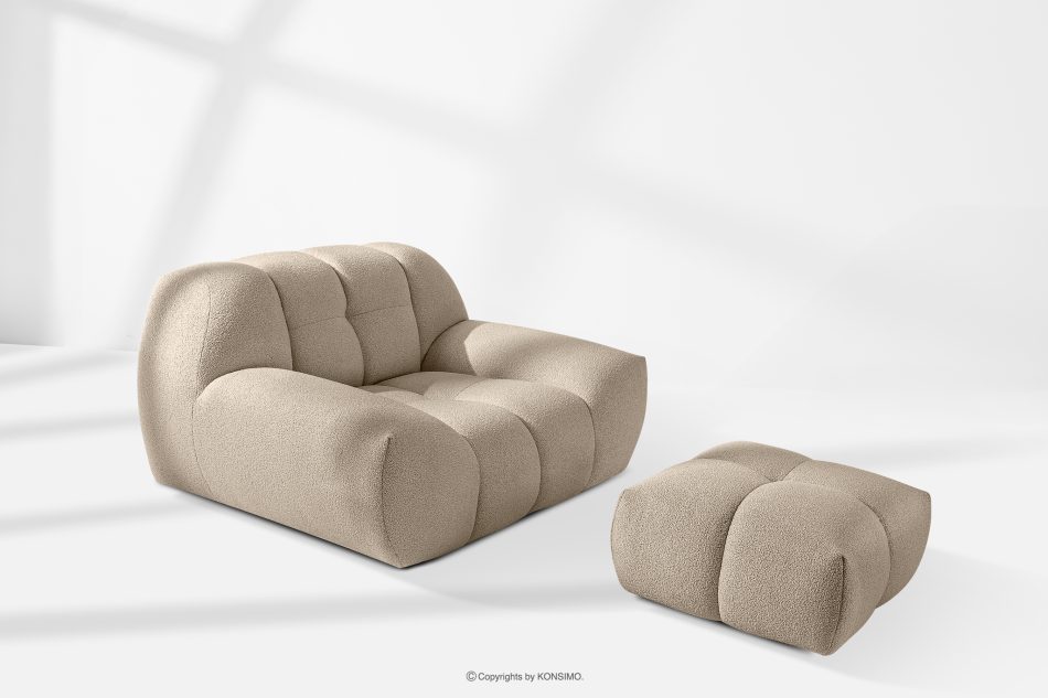 VENA Garnitur aus Polstermöbeln für das Wohnzimmer im Japandi-Stil beige beige - Foto 16