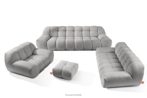 VENA, https://konsimo.de/kollektion/vena/ Wohnzimmermöbel im Japandi-Stil hellgrau hellgrau - Foto