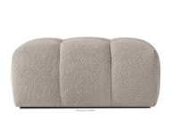 Sitzhocker mit Steppung im Japandi-Stil Boucle grau