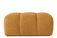 Sitzhocker mit Steppung im Japandi-Stil Boucle honigfarben