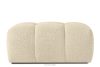 Sitzhocker mit Steppung im Japandi-Stil Boucle hellbeige