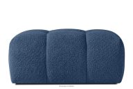 Sitzhocker mit Steppung im Japandi-Stil Boucle marineblau