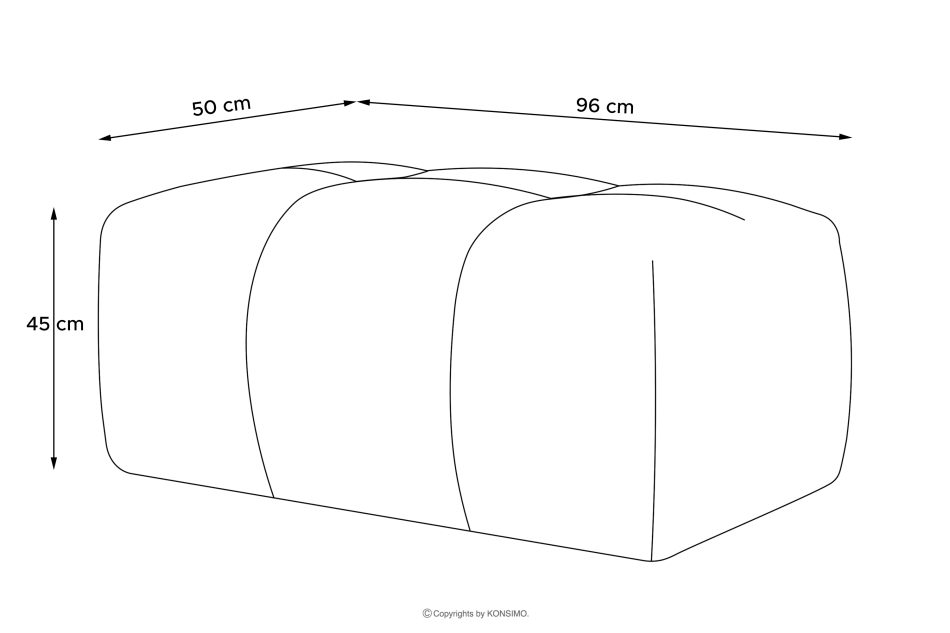RAVIA Sitzhocker mit Steppung im Japandi-Stil Boucle honigfarben honigfarben - Foto 6