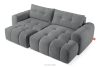 RAVIA Ecksofa mit Steppung im Japandi-Boucle-Stil links dunkelgrau dunkelgrau - Foto 8