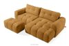RAVIA Ecksofa mit Steppung im Japandi-Boucle-Stil rechts honigfarben honigfarben - Foto 7
