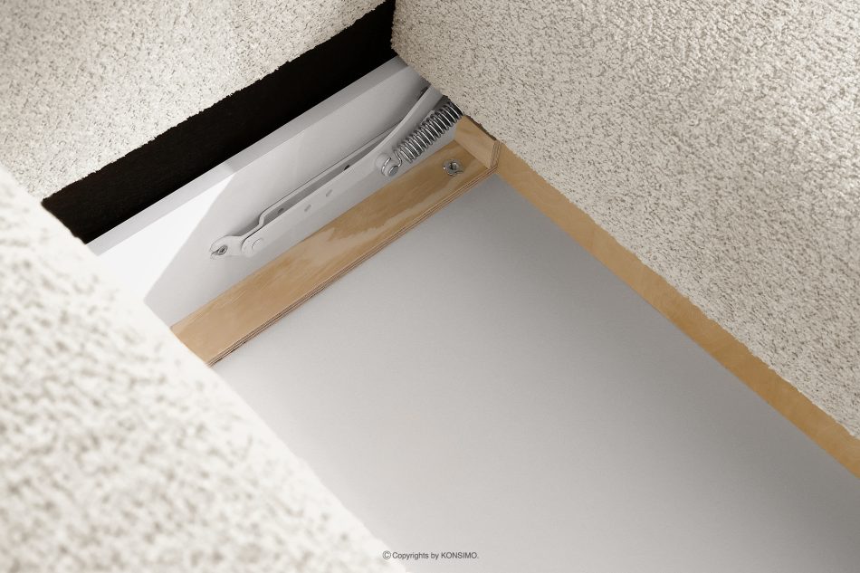 RAVIA Ecksofa mit Steppung im Japandi-Boucle-Stil rechts weiß weiß - Foto 15