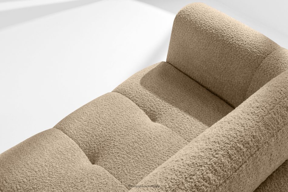 RAVIA Ecksofa mit Steppung im Japandi-Boucle-Stil rechts beige beige - Foto 8