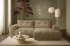 RAVIA Ecksofa mit Steppung im Japandi-Boucle-Stil rechts beige beige - Foto 19