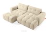 RAVIA Ecksofa mit Steppung im Japandi-Boucle-Stil rechts hellbeige hellbeige - Foto 7