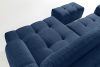 RAVIA Ecksofa mit Steppung im Japandi-Boucle-Stil rechts marineblau dunkelblau - Foto 10