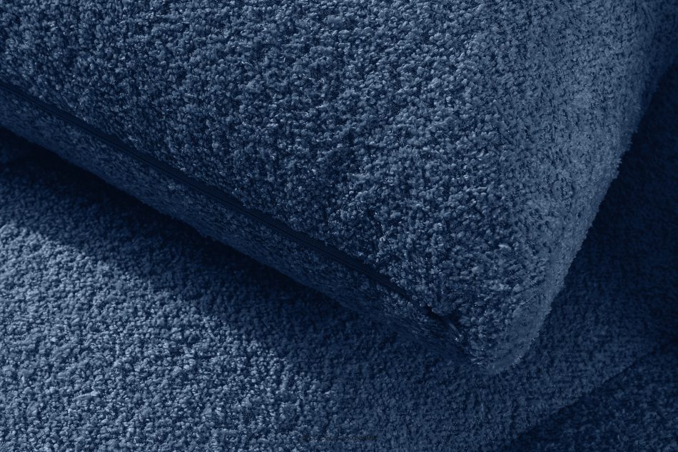RAVIA Ecksofa mit Steppung im Japandi-Boucle-Stil rechts marineblau dunkelblau - Foto 11