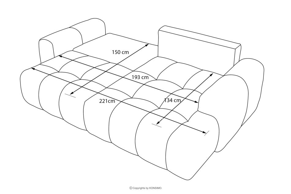 RAVIA Ecksofa mit Steppung im Japandi-Boucle-Stil rechts beige beige - Foto 20