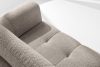 RAVIA Ecksofa mit Steppung im Japandi-Stil Boucle links grau grau - Foto 10