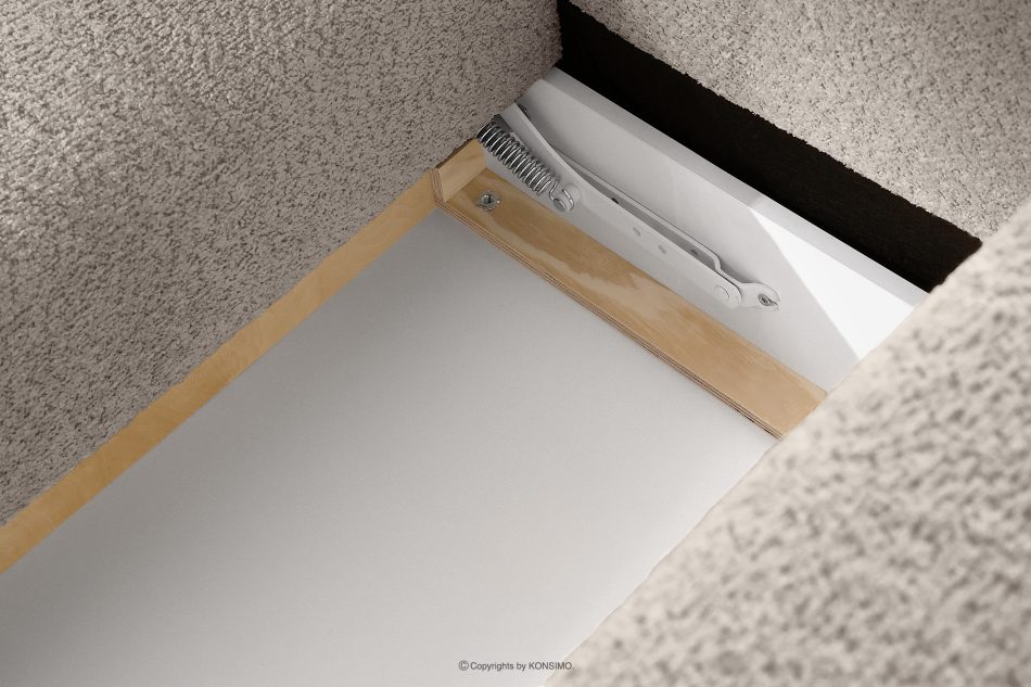 RAVIA Ecksofa mit Steppung im Japandi-Stil Boucle links grau grau - Foto 15