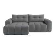 Ecksofa mit Steppung im Japandi-Stil Boucle links dunkelgrau