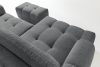 RAVIA Ecksofa mit Steppung im Japandi-Stil Boucle links dunkelgrau dunkelgrau - Foto 11