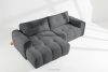 RAVIA Ecksofa mit Steppung im Japandi-Stil Boucle links dunkelgrau dunkelgrau - Foto 2