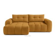 Ecksofa mit Steppung im Japandi-Stil Boucle links honigfarben