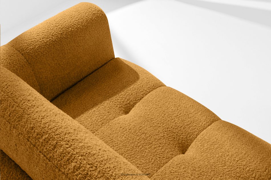 RAVIA Ecksofa mit Steppung im Japandi-Stil Boucle links honigfarben honigfarben - Foto 9