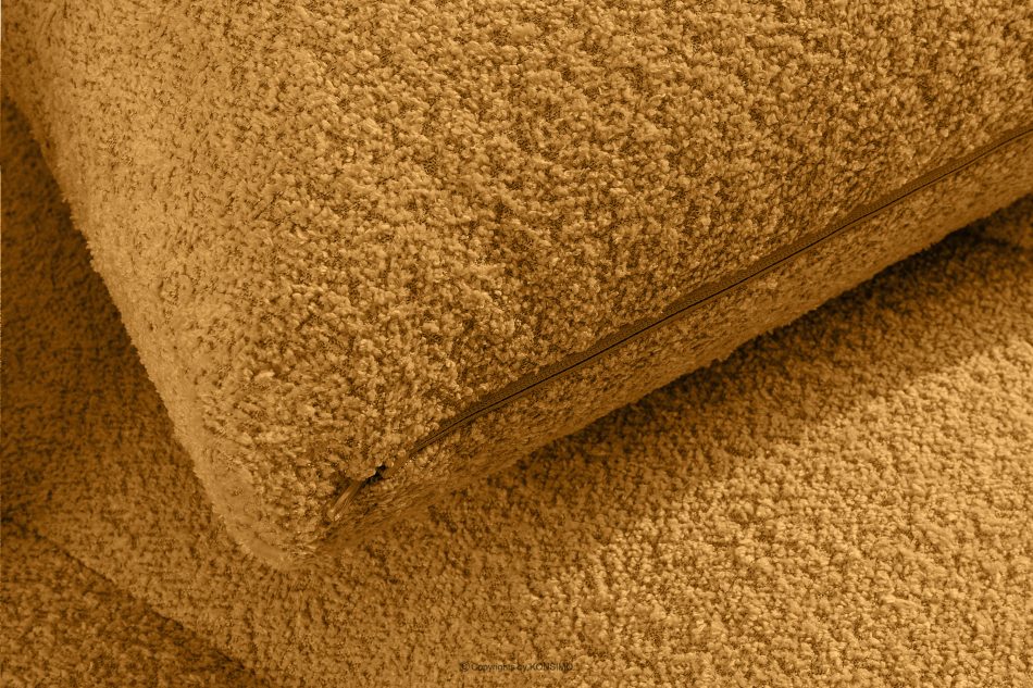 RAVIA Ecksofa mit Steppung im Japandi-Stil Boucle links honigfarben honigfarben - Foto 12