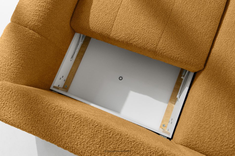 RAVIA Ecksofa mit Steppung im Japandi-Stil Boucle links honigfarben honigfarben - Foto 13