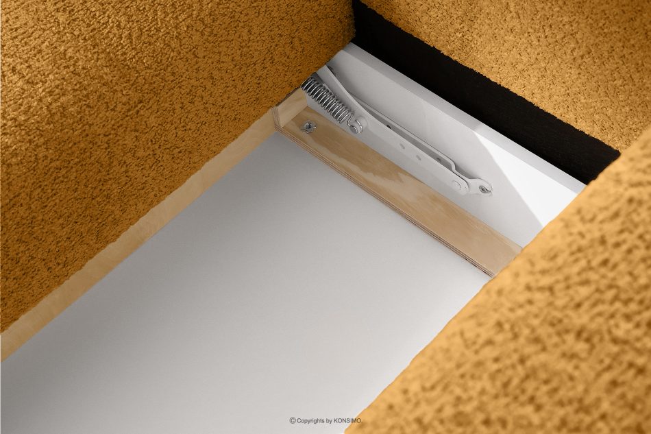 RAVIA Ecksofa mit Steppung im Japandi-Stil Boucle links honigfarben honigfarben - Foto 15