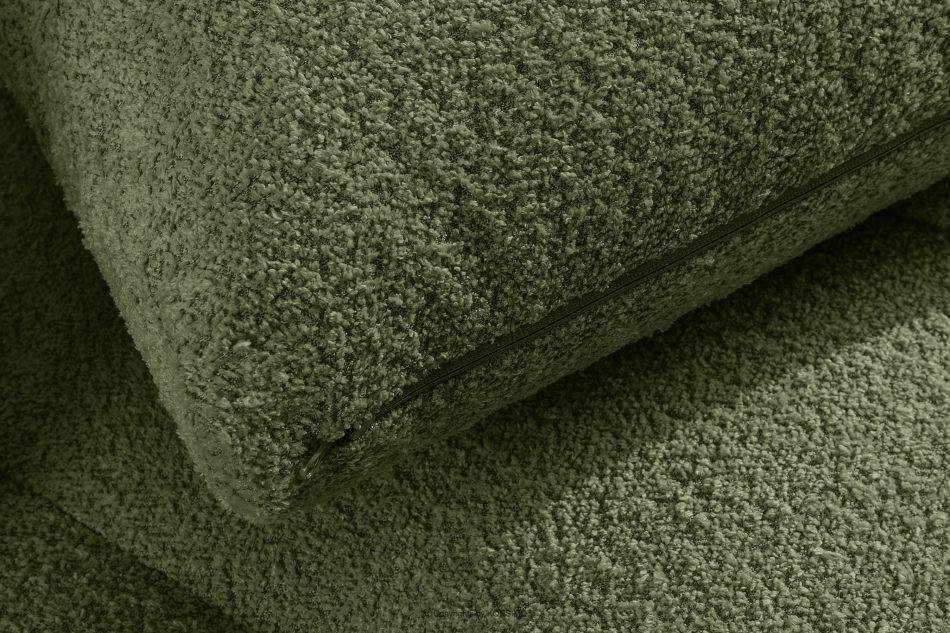 RAVIA Ecksofa mit Steppung im Japandi-Stil Boucle links oliv oliv - Foto 12