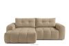 Ecksofa mit Steppung im Japandi-Stil Boucle links beige