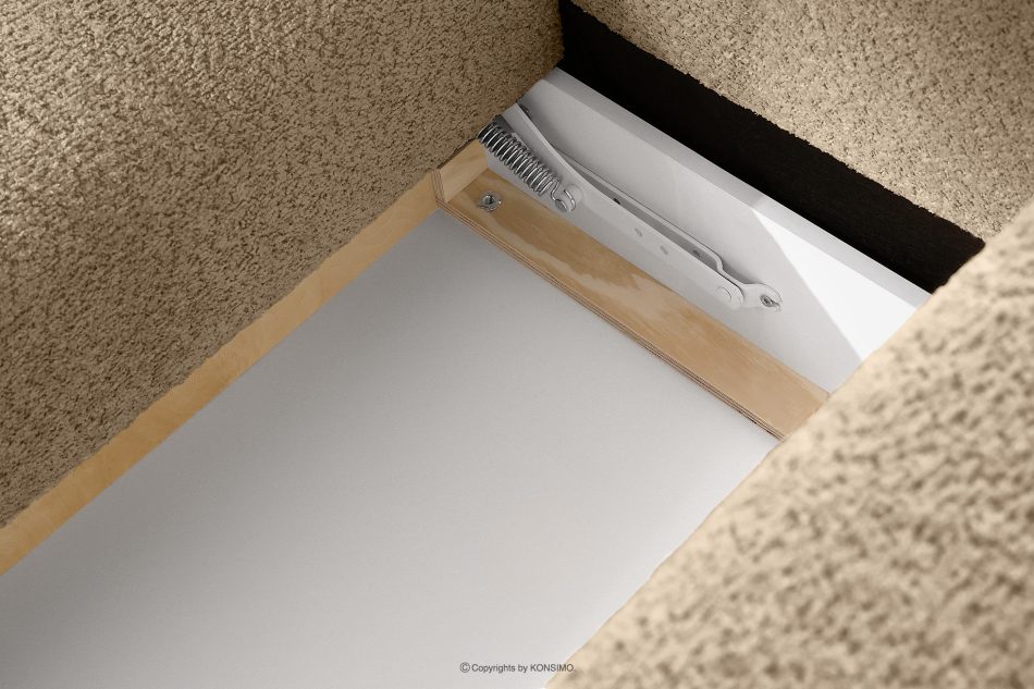 RAVIA Ecksofa mit Steppung im Japandi-Stil Boucle links beige beige - Foto 15