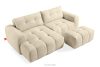 RAVIA Ecksofa mit Steppung im Japandi-Boucle-Stil links hellbeige hellbeige - Foto 7