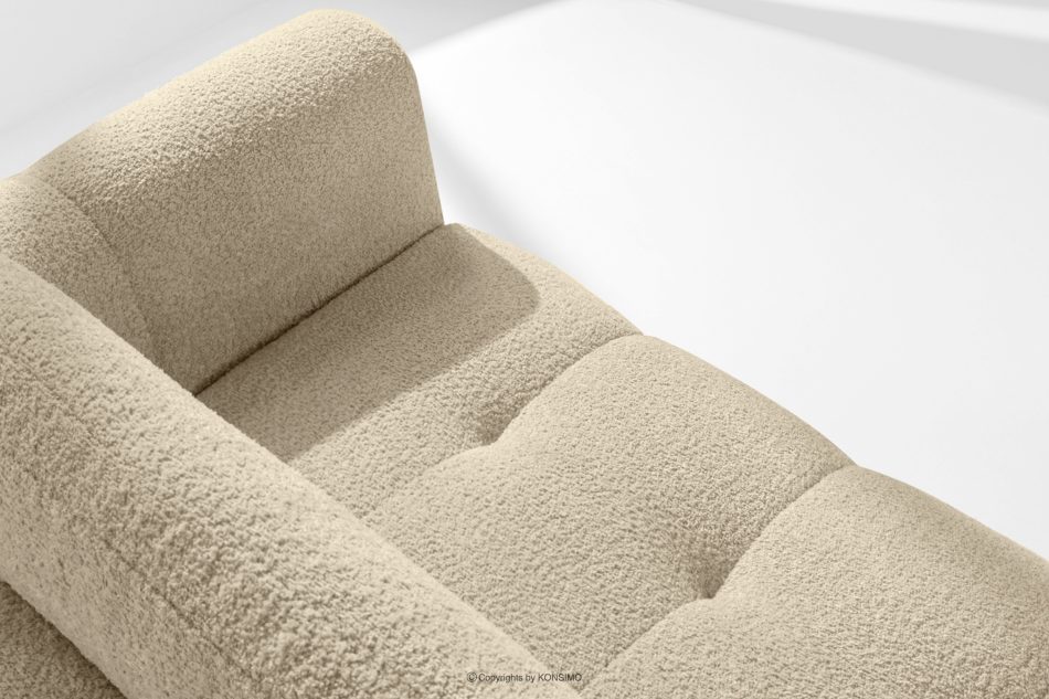 RAVIA Ecksofa mit Steppung im Japandi-Boucle-Stil links hellbeige hellbeige - Foto 9