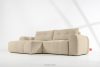 RAVIA Ecksofa mit Steppung im Japandi-Boucle-Stil links hellbeige hellbeige - Foto 19