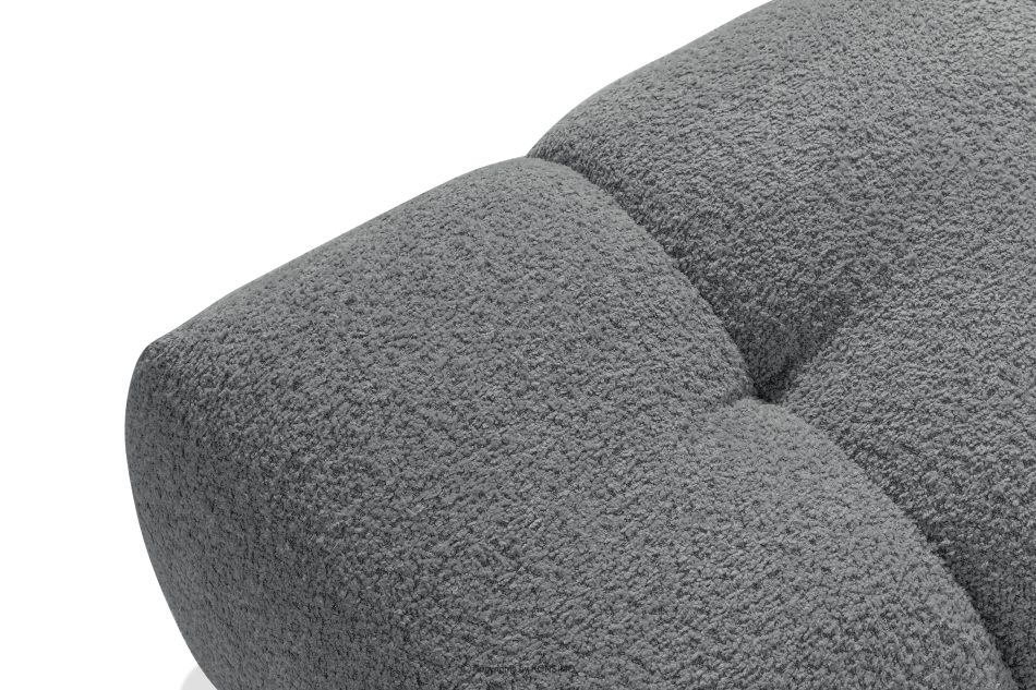 RAVIA Loungeset im Japandi-Stil Boucle dunkelgrau dunkelgrau - Foto 19